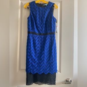 Brand new with tags, blue and black Antonio Melani dress